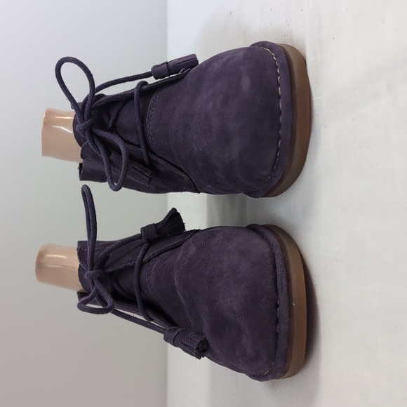 Hush Puppies Cyra Catelyn ankle boots booties, chukka, purple, women's 8.5 - Picture 4 of 12
